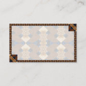 Southwestern Pattern Business Card Visitenkarte (Rückseite)
