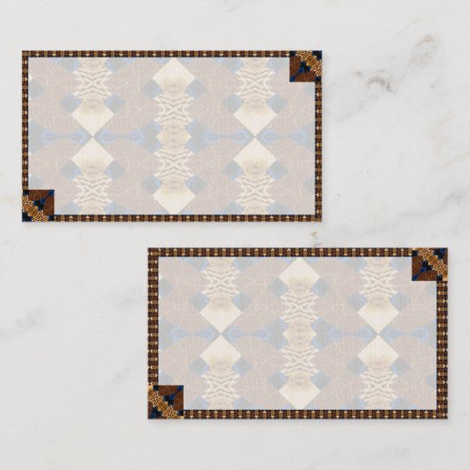 Southwestern Pattern Business Card Visitenkarte (Vorne/Hinten)