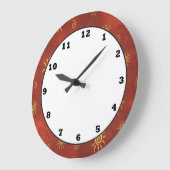 Southwestern pattern fun wall clock große wanduhr (Winkel)