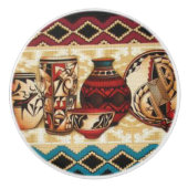 Southwestern Patterns lustige Keramik Knöpfe Keramikknauf (Vorderseite)