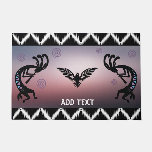 Southwestern Phoenix Kokopelli Doormat Fußmatte (Vorderseite)