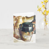 Southwestern Pottery Note Card Karte (Gelbe Blume)