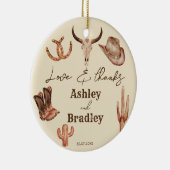 Southwestern Ranch Gastgeschenk Hochzeit Geschenke Keramik Ornament (Rechts)