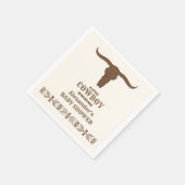 Southwestern Ranch Western Babydusche Serviette (Ecke)