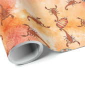 Southwestern Scorpions Wüste Weihnachtsschmuck Geschenkpapier (Rolleneckpunkt)