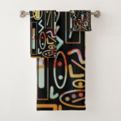 Southwestern Scratch Art Pattern Badhandtuch Set (Insitu)
