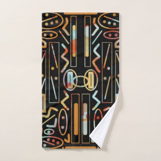 Southwestern Scratch Art Pattern Badhandtuch Set (Handtuch)