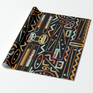 Southwestern Scratch Art Pattern Geschenkpapier