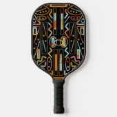 Southwestern Scratch Art Pattern Pickleball Schläger (Vorderseite)