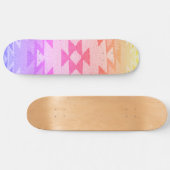 Southwestern Skateboard Deck, helle Sommerhäuser (Horizontal)