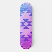 Southwestern Skateboard Deck Vibranly Blue & Lila (Vorderseite)