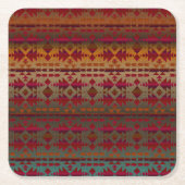 Southwestern Style Beautiful Rechteckiger Pappuntersetzer (Vorderseite)