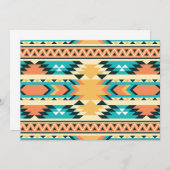 Southwestern Style Boho Pattern Dankeskarte (Vorne/Hinten)