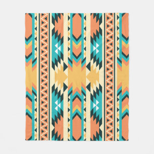 Southwestern Style Boho Pattern Fleecedecke