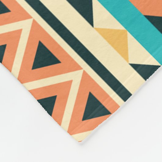 Southwestern Style Boho Pattern Fleecedecke (Ecke)