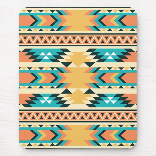Southwestern Style Boho Pattern Mousepad (Vorne)
