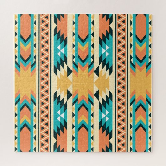 Southwestern Style Boho Pattern Puzzle (Horizontal)