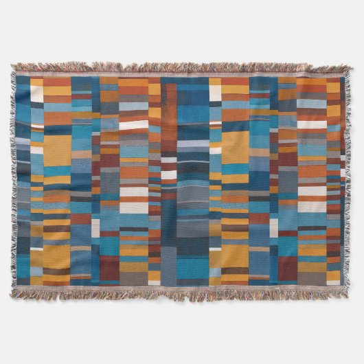 Southwestern Style Geometric Block Pattern  Decke (Vorderseite)