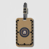 Southwestern Style Leather Look Gepäcktag Gepäckanhänger (Vorderseite Vertikal)