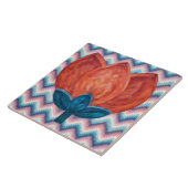 Southwestern Style Tulip Flower Decorative Tile Fliese (Seite)