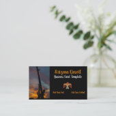Southwestern Style Wüste Sunset Business Card Visitenkarte (Stehend Vorderseite)