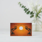 Southwestern Sun Kokopelli Business Card Visitenkarte (Stehend Vorderseite)