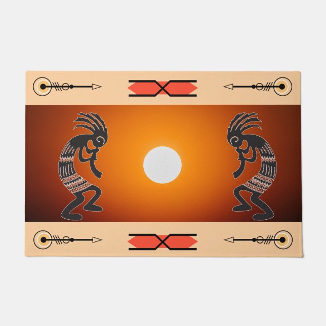Southwestern Sun Kokopelli Doormat Fußmatte (Vorderseite)