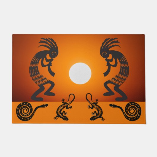 Southwestern Sun Kokopelli Doormat Fußmatte (Vorderseite)