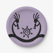 Southwestern Sun Kokopelli Party Pappteller (Vorderseite)