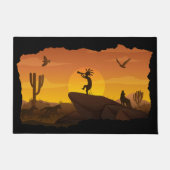 Southwestern Sunset Kokopelli Doormat Fußmatte (Vorderseite)