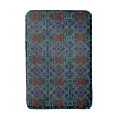 Southwestern Symmetrical Tiled Pattern Line Art Badematte (Vorderseite Vertikal)