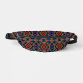 Southwestern Symmetrical Tiled Pattern Line Art Bauchtasche (Vorderseite)