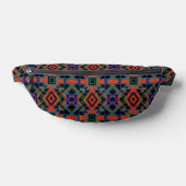 Southwestern Symmetrical Tiled Pattern Line Art Bauchtasche (Ablage )