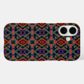 Southwestern Symmetrical Tiled Pattern Line Art Case-Mate iPhone Hülle (Rückseite (Horizontal))