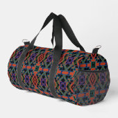 Southwestern Symmetrical Tiled Pattern Line Art Duffle Bag (Rechte Ecke)