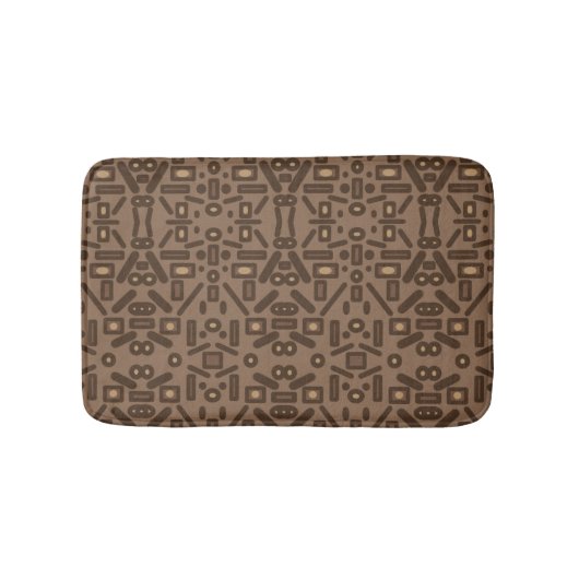 Southwestern Tribal Abstraktes Muster Art Design Badematte (Vorderseite)
