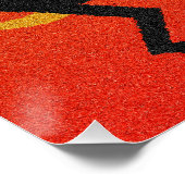 Southwestern Tribal Desert Sun Kokopelli Poster (Ecke)