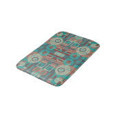 Southwestern Tribal Geometrie Abstrakte Formen Badematte (Schrägansicht)