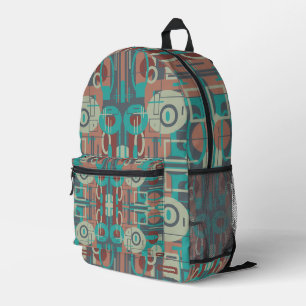 Southwestern Tribal Geometrie Abstrakte Formen Bedruckter Rucksack