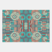 Southwestern Tribal Geometrie Abstrakte Formen Geschenkpapier Set (Vorderseite 3)