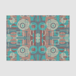 Southwestern Tribal Geometrie Abstrakte Formen Seidenpapier