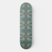 Southwestern Tribal Geometrie Abstrakte Formen Skateboard (Vorderseite)