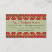 Southwestern Tribal Pattern Inspired Custom Visitenkarte (Rückseite)