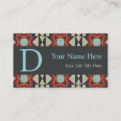 Southwestern Tribal Pattern Inspired Custom Visitenkarte (Vorderseite)