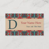 Southwestern Tribal Pattern Inspired Custom Visitenkarte (Vorderseite)