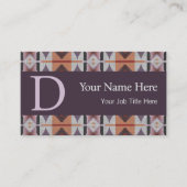 Southwestern Tribal Pattern Inspired Custom Visitenkarte (Vorderseite)