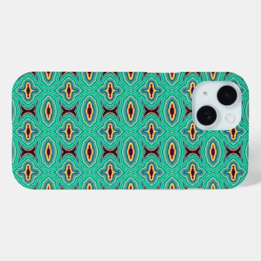 Southwestern Tropical Boho Chic Geode Art Case-Mate iPhone Hülle (Rückseite (Horizontal))