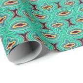 Southwestern Tropical Boho Chic Geode Art Geschenkpapier (Rolleneckpunkt)