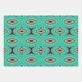 Southwestern Tropical Boho Chic Geode Art Geschenkpapier Set (Vorderseite 3)