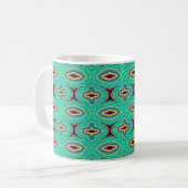 Southwestern Tropical Boho Chic Geode Art Kaffeetasse (Vorderseite Links)